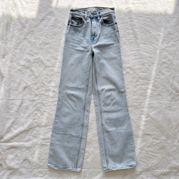 Abercrombie & Fitch Light Blue Flare Jeans - Picture 1 of 5